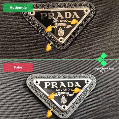 prada nylon bag fake vs real|prada authentication card.